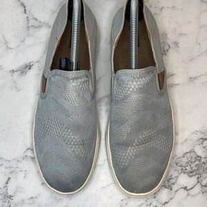 Gray Slip-On Men's Shoes